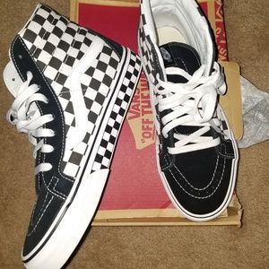 VANS ski8-hi checkerboard